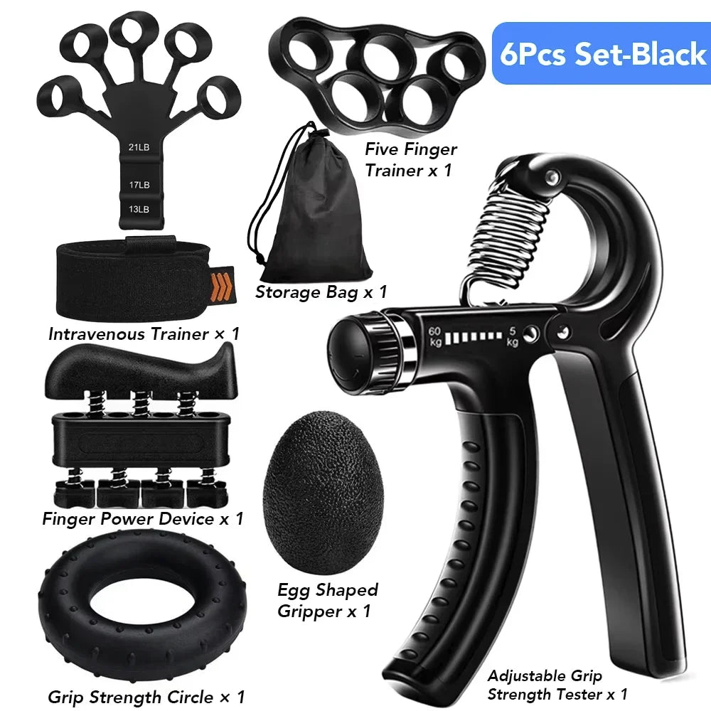 Adjustable Hand Gripper 5–60 kg (11–132 lb) - Hand Strengthener & Finger Exerciser Wrist Trainer