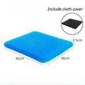 Double-Thick Gel Seat Cushion – Honeycomb Cooling Pressure Relief Pad for Office Chair, Car Seat & Wheelchair (Breathable, Non-Slip, Washable)