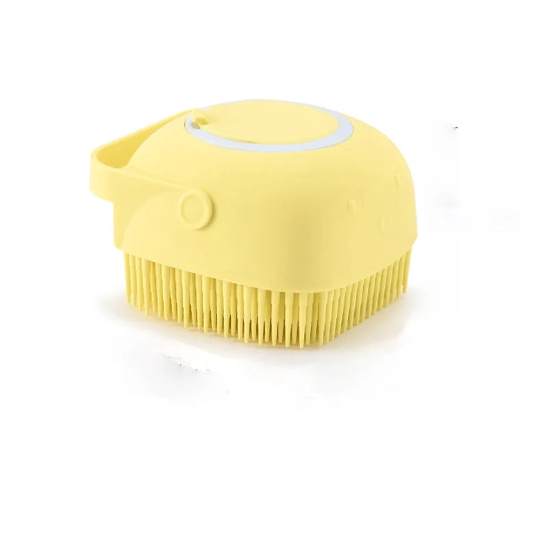 Silicone Pet Bath Massage Glove — Soft Grooming Brush for Dogs, Puppies & Cats