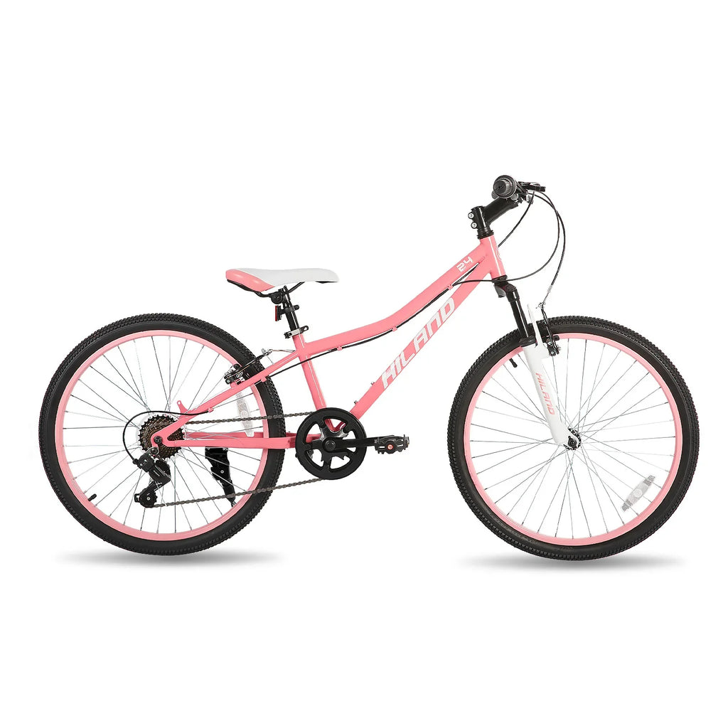 20-Inch Kids Mountain Bike with Front Suspension, Youth Bicycle for Ages 7+, Front V-Brake & Rear Brake — Boys & Girls, Multiple Colors