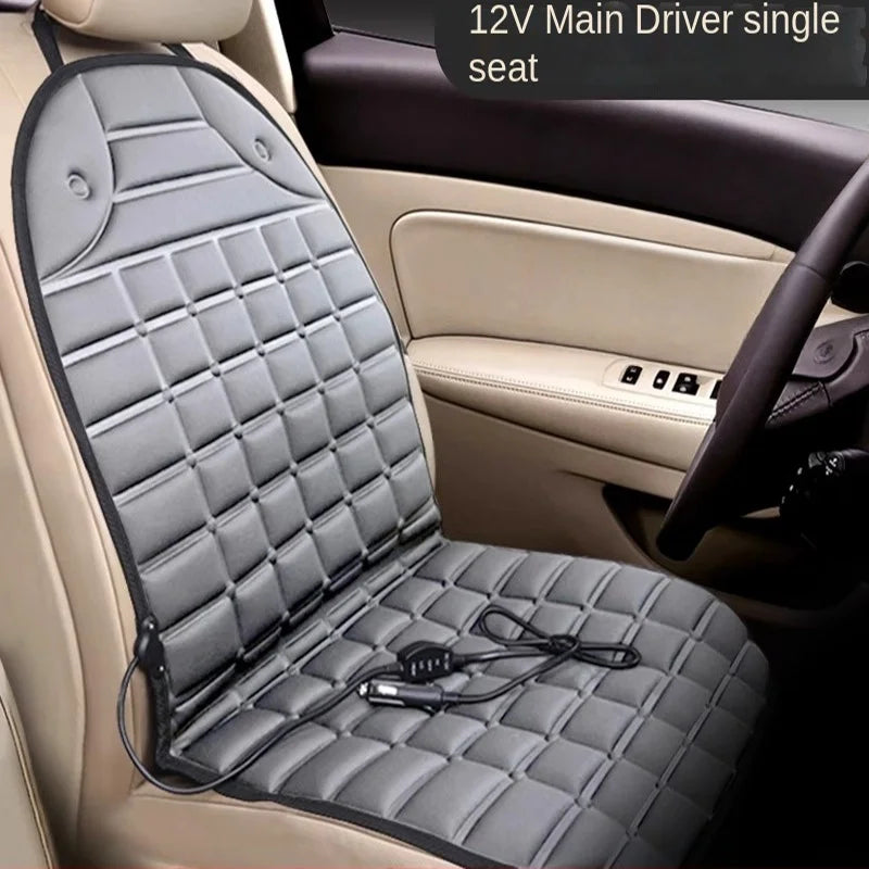12V Car Heated Seat Cushion - Quick-Heating Electric Winter Seat Cover (94 x 46.5 cm / 37 x 18.3 in)