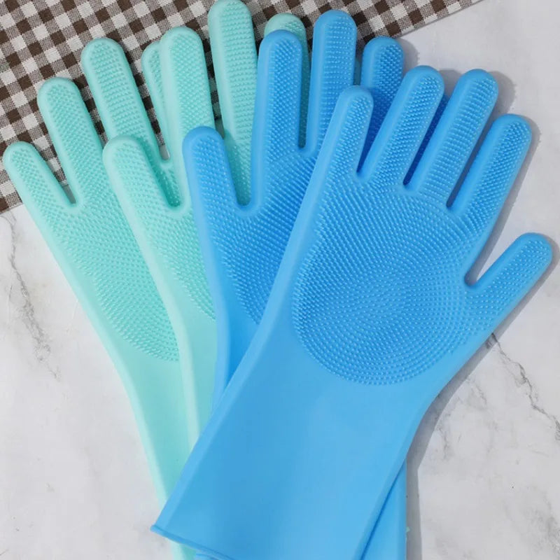 2-Pack Pet Grooming Gloves for Dogs & Cats – Bathing, Massage & Hair Removal