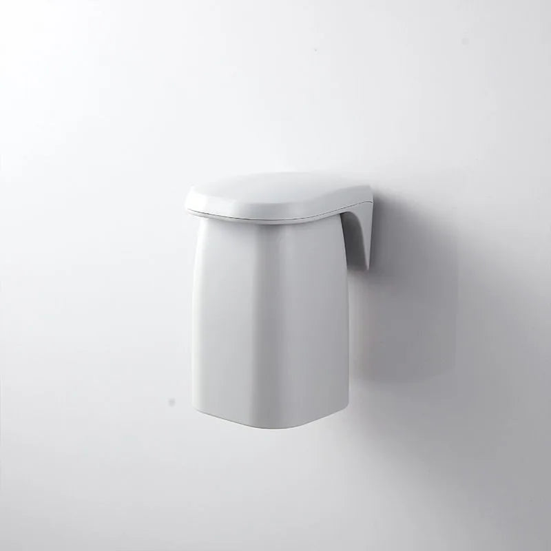 Magnetic Wall-Mounted Toothbrush Cup Holder Minimalist Japanese Style ABS Bathroom Storage 1-4 Pack