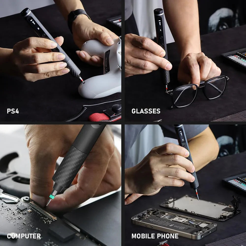 71-in-1 Precision Screwdriver Set – Cordless Electric & Manual Repair Kit for Phones, PCs & Laptops (42 Magnetic Bits, 0.52 N·m Torque)
