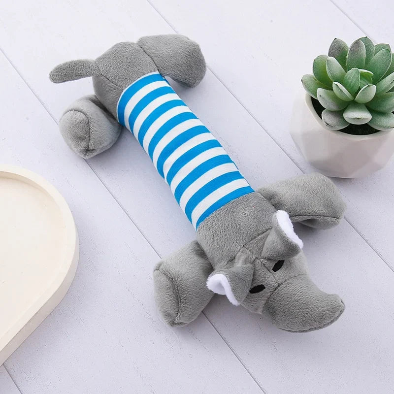 Interactive Catnip Plush Chew Toy for Cats — Teeth-Cleaning Squeaky Toy for Kittens & Adult Cats