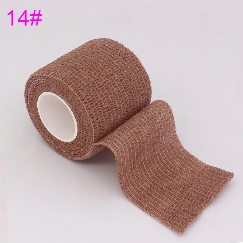 Colorful Self-Adhesive Elastic Sports Tape Wrap 5cm x 4.8m (2.0in x 15.7ft), Knee Wrist Ankle Finger Support Bandage for Tattoo and Pets