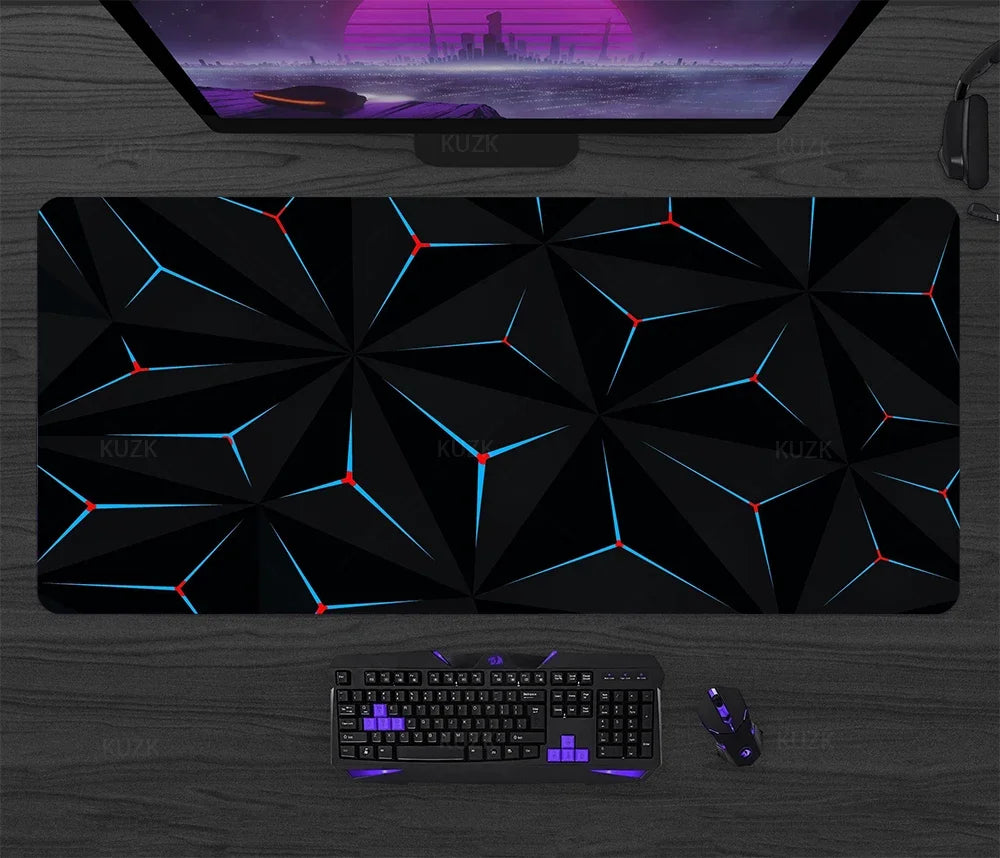 Large Gaming Mouse Pad Desk Mat XL Extended Keyboard & Mouse Pad — 30x80 / 40x90 / 50x100 cm (11.8x31.5, 15.7x35.4, 19.7x39.4 in)