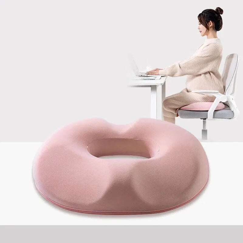 Memory Foam Coccyx Seat Cushion - Office Tailbone Support for Hemorrhoid Relief & Postoperative Comfort - Unisex