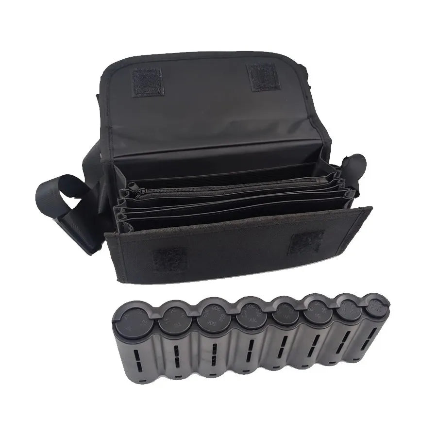 Euro Coin Wallet Fanny Pack 6-Pocket Cashier Waist Bag with 8-Slot Coin Dispenser