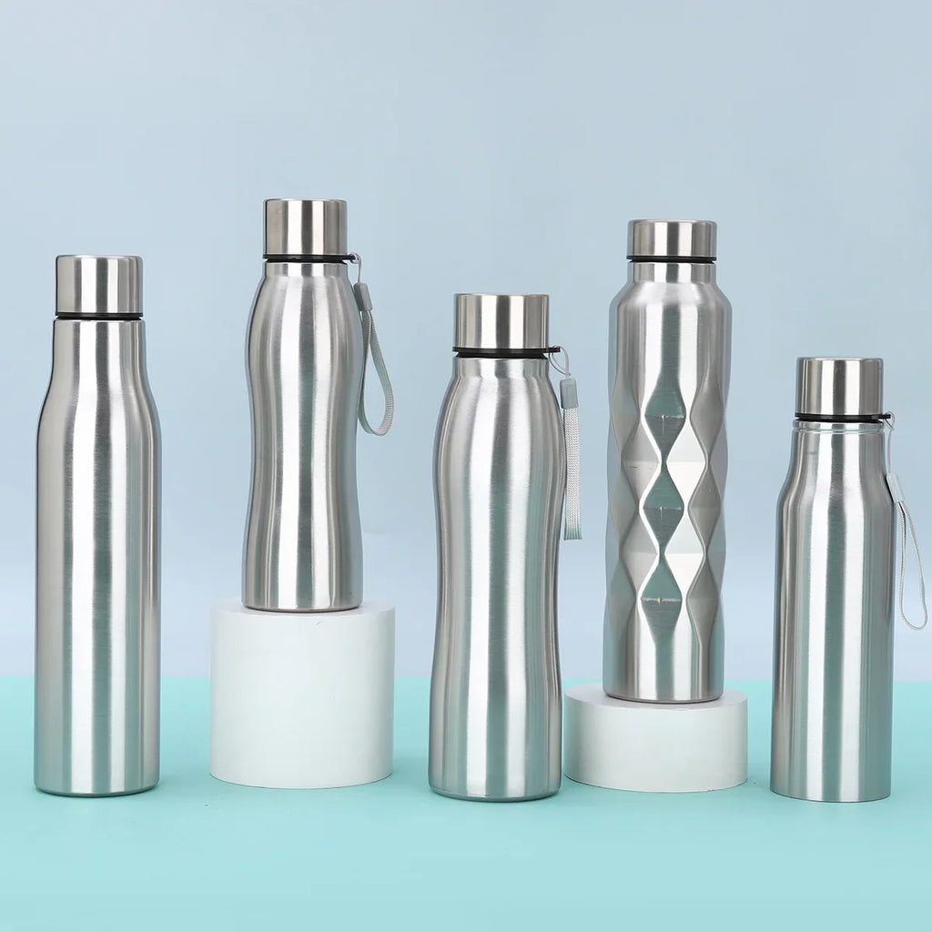 1L (1000 ml / 33.8 fl oz) Stainless Steel Sport Water Bottle - Insulated Vacuum Flask for Gym, Camping & Travel