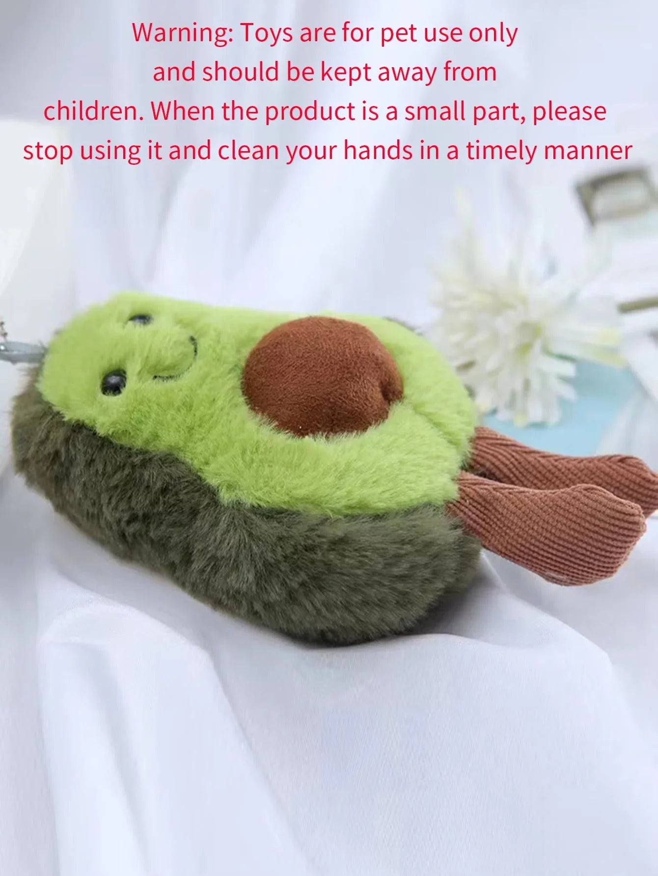Avocado Plush Dog Toy – Soft Fleece Companion for Small & Medium Dogs