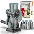 3-in-1 Rotary Cheese Grater Manual Vegetable Slicer & Nut Grinder – Multifunctional Kitchen Tool
