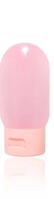 Refillable Silicone Travel Bottle Set - 30ml (1oz) & 60ml (2oz) Soft Squeeze Shampoo Lotion Containers Portable Travel Kit