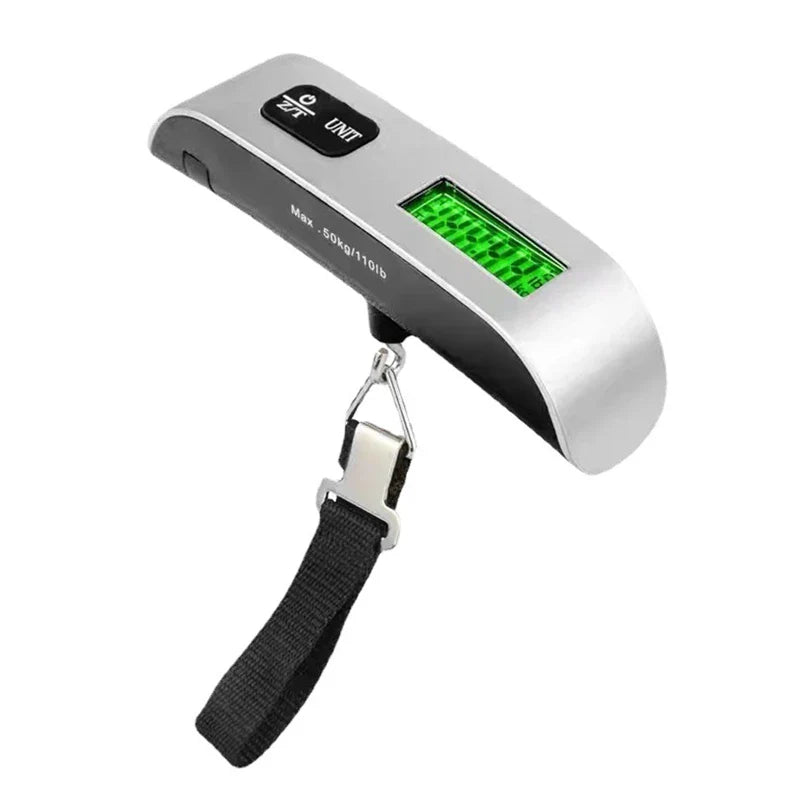 Portable Luggage Scale 110lb/50kg Digital LCD Hanging Travel Bag Scale with Backlight & Tare