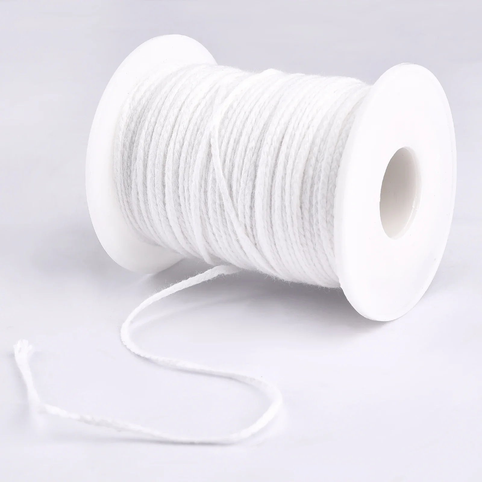 Pre-Waxed Pure Cotton Candle Wicks — 50/100 Pack, Smokeless DIY Candle Wicks, Multiple Lengths 2.6–20 cm (1.0–7.9 in)