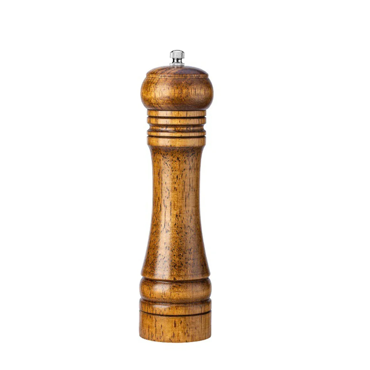 Oak Wood Manual Pepper Grinder – 5-inch (12.7 cm), 8-inch (20.3 cm), 10-inch (25.4 cm) Salt & Pepper Mill, Manual Spice Grinder