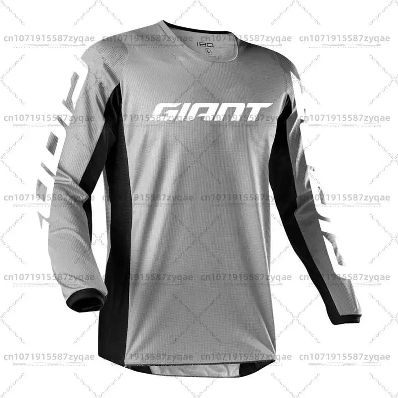 Giant Mountain Bike Jersey MTB Enduro off Road Shirt Downhill Sportswear Motorcycle T-shirt Long Sleeve Riding T-shirt