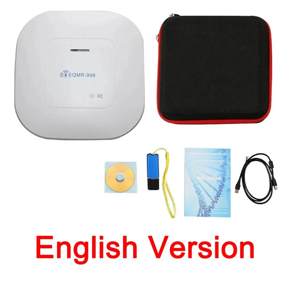 Quantum Magnetic Resonance Body Health Analyzer — Hand-Touch Diagnostic Device, Multi-Language, Up to 54 Reports
