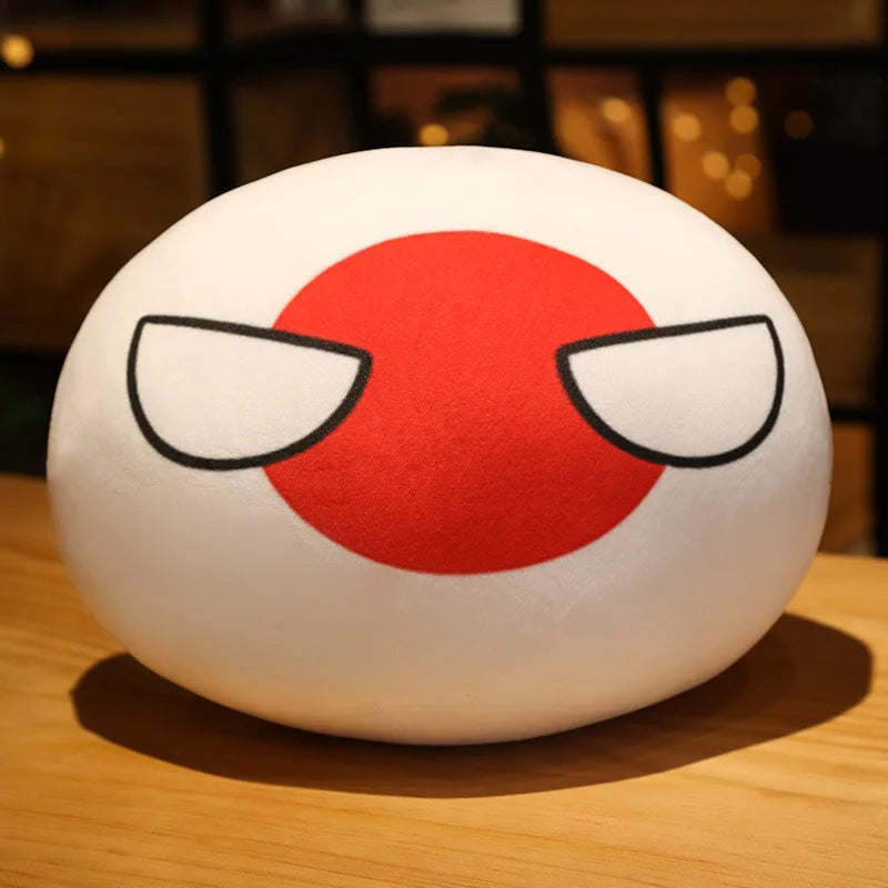 Polandball Countryball Plush Keychain 10 cm (3.9 in) 70 Designs Country Ball Pendant Stuffed Toy for Kids