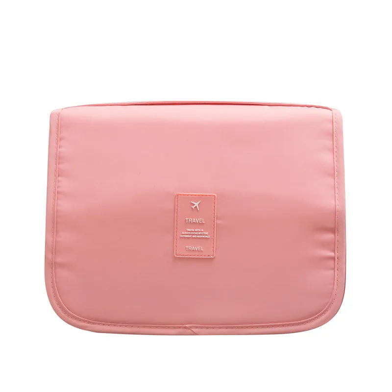 Double-Layer Waterproof Travel Toiletry & Makeup Bag - Hanging Handheld Dopp Kit for Men & Women