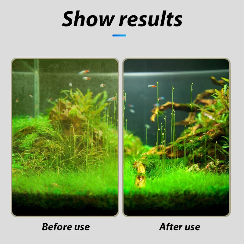 Aquarium Algae Scraper & Floating Cleaning Brush with Sponge 36 x 8 cm (14.2 x 3.1 in)