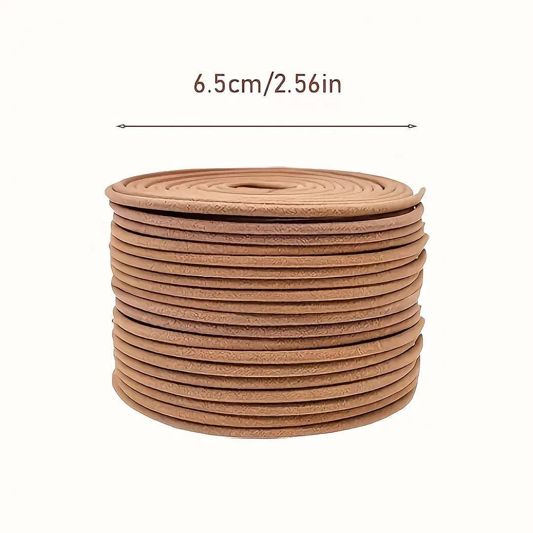 Coffee & Sandalwood Coil Incense with Stand — Scented Home Fragrance for Yoga, Meditation & Relaxation