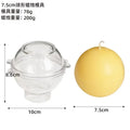 DIY Spherical Candle Mold Kit 5–10 cm (2–4 in) Acrylic Round Ball — Planet Series