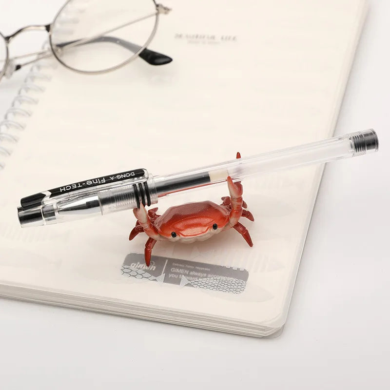 Cute Mini Crab Pen Holder – Desktop Pen Cup Novelty Stationery Organizer
