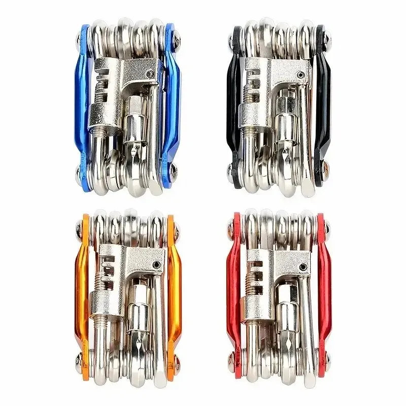 11-in-1 Portable Bicycle Multi-Tool Kit for Bike Repair & Cycling