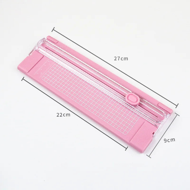 Mini Portable A4 Paper Trimmer – Manual Plastic Photo & Craft Cutter for Office and DIY