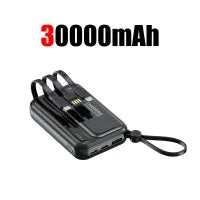 50000mAh 4-in-1 Power Bank Built-in Cables, 120W Fast Charging Digital Display & LED Light
