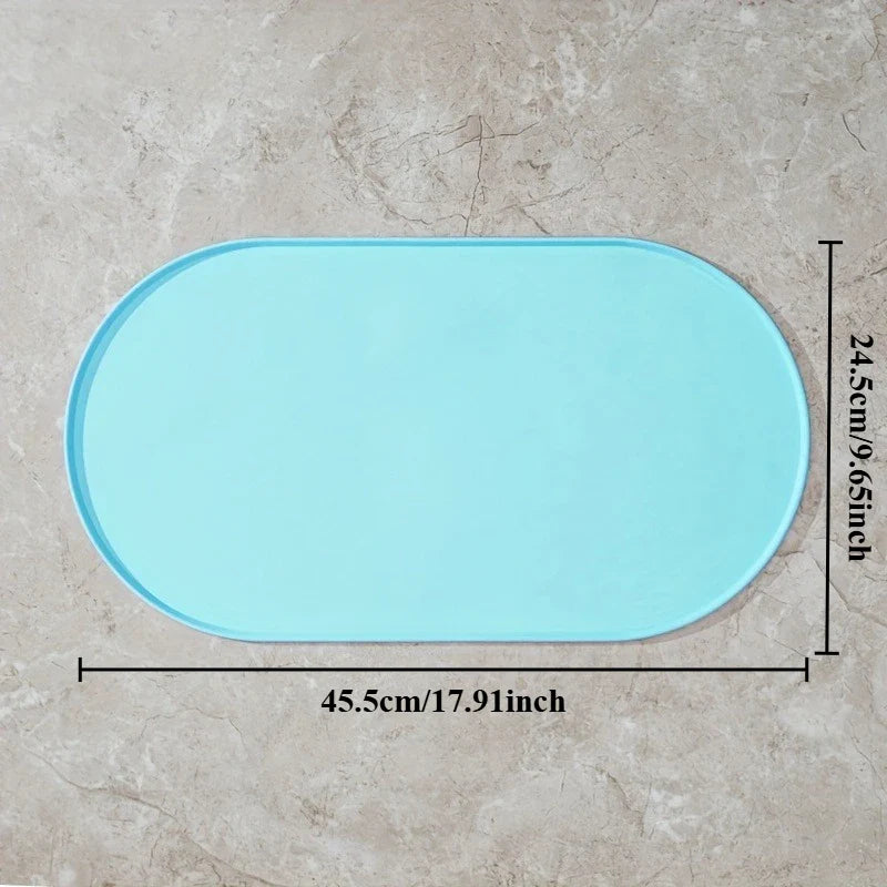 Non-Slip Waterproof Pet Feeding Mat for Cats & Dogs - Silicone Plastic Bowl Mat for Multipet Households