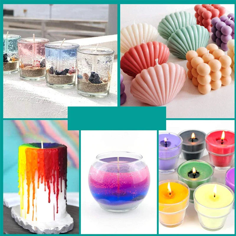 Candle Dye Kit - Liquid Colorants for DIY Candle & Soap Making (5ml / 10ml Bottles)