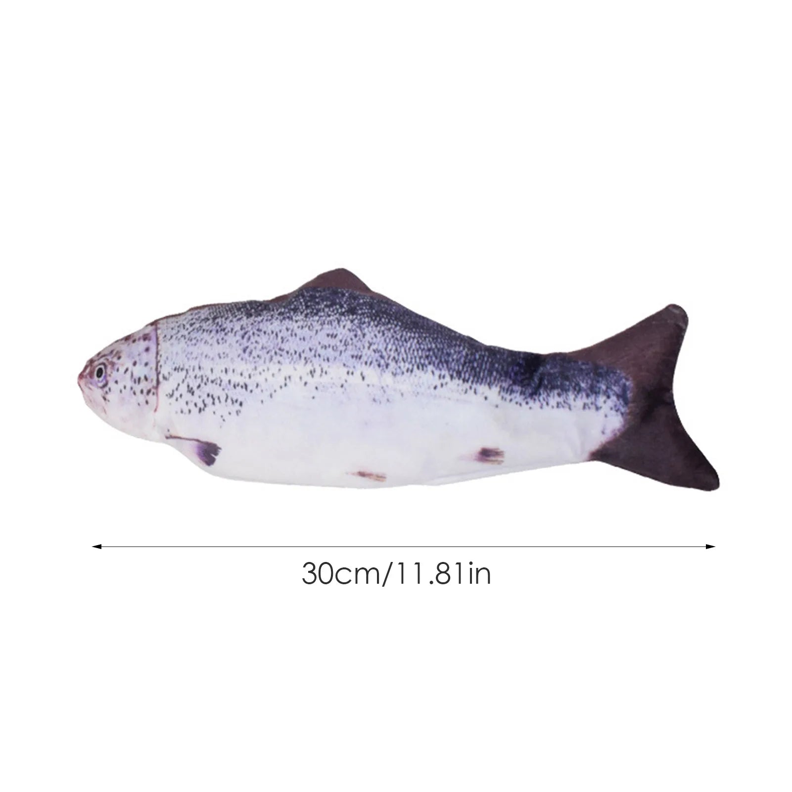 USB Rechargeable Floppy Fish Cat Toy - Interactive Electronic Plush Fish for Cats & Dogs