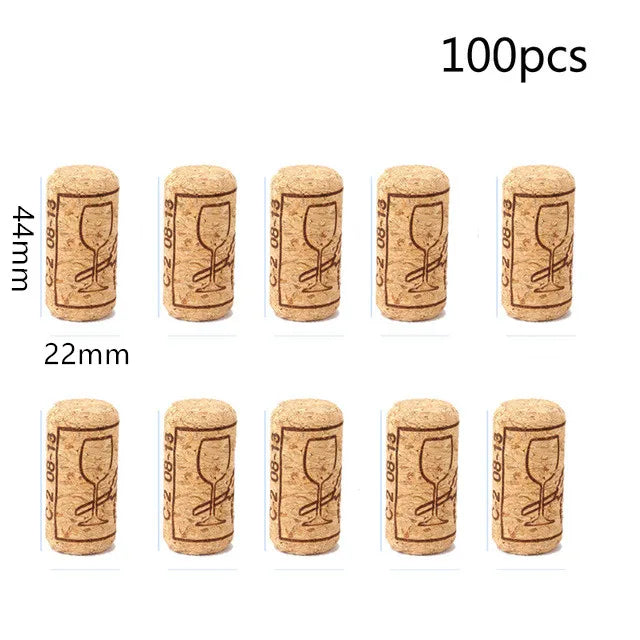 50/100 Pack Natural Cork Wine Bottle Stoppers – Reusable Sealing Corks for Wine Bottles, Bar & Kitchen Accessories