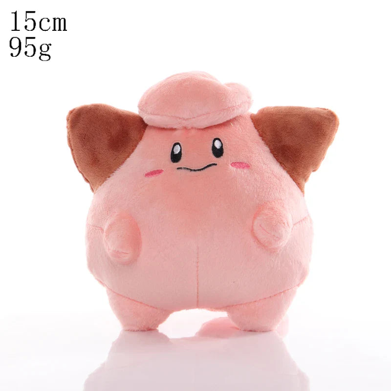 Pikachu & Friends 8 in (20 cm) Plush Stuffed Animal — Pikachu Charmander Squirtle Bulbasaur Eevee Scorbunny Gengar Snorlax Christmas Gift