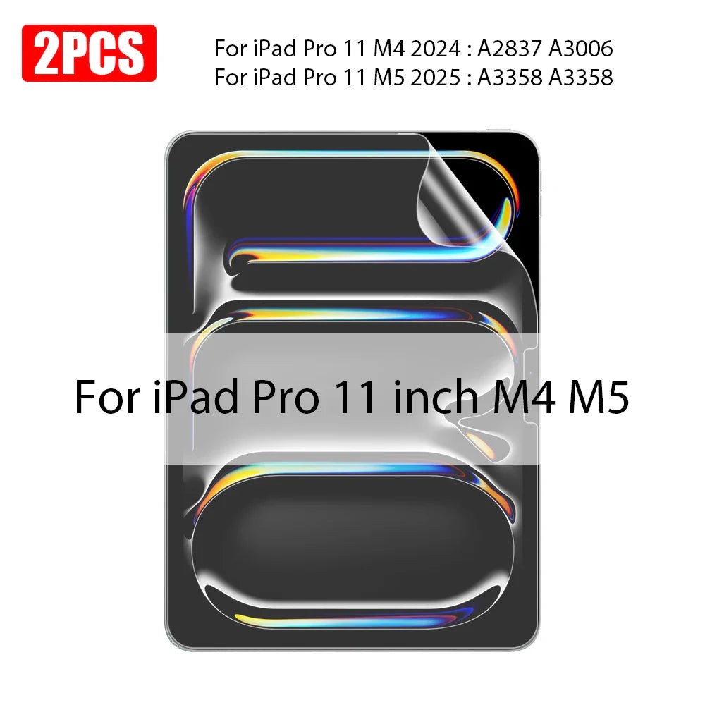 Matte Paper-Like Screen Protector for iPad — 2-Pack Anti-Glare, Scratch-Resistant Film, Pen Writing Feel (13"/33.0 cm, 12.9"/32.8 cm, 11"/28.0 cm, 10.9"/27.7 cm, 10.2"/25.9 cm, 8.3"/21.1 cm)