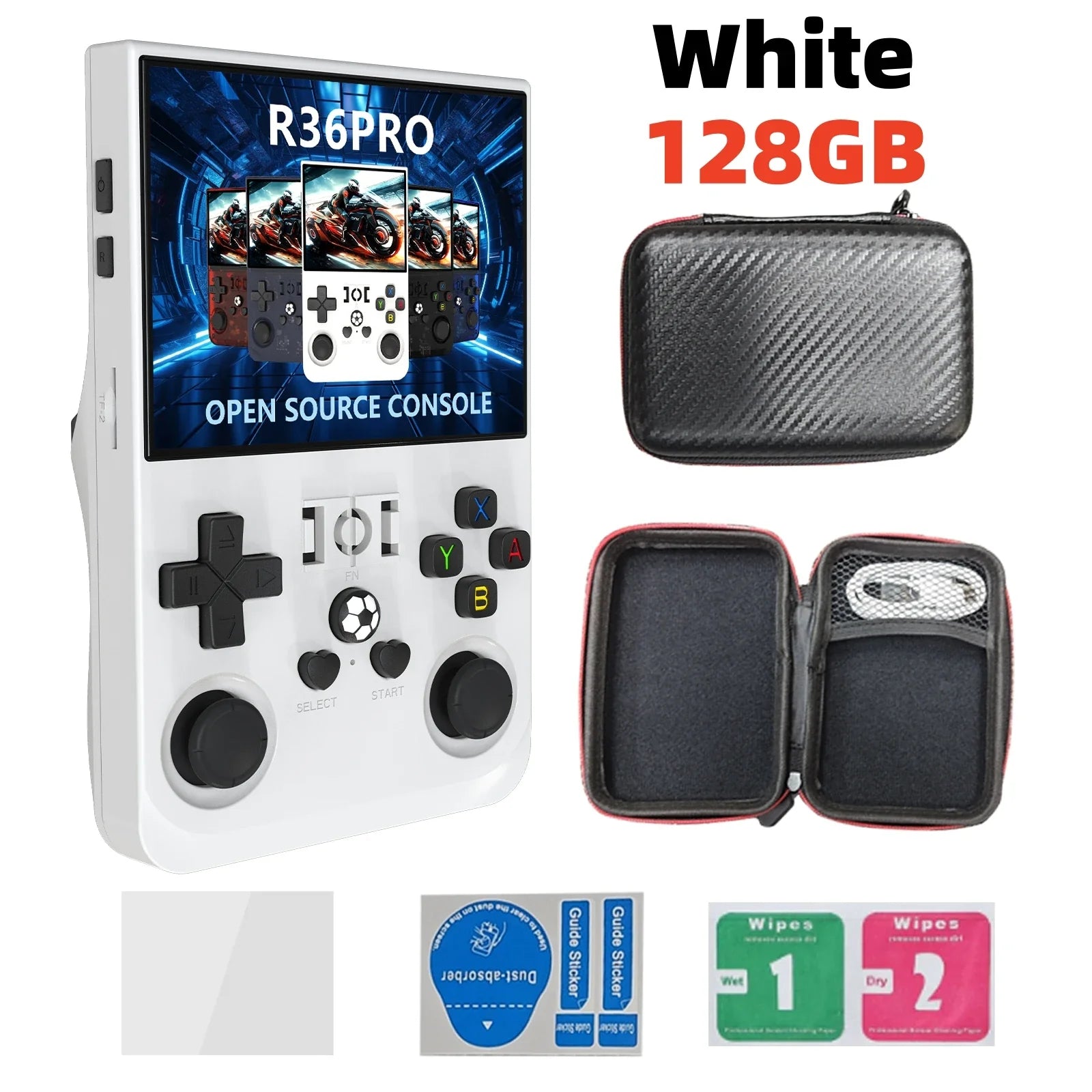 Open Source Retro Handheld Game Console Linux 3.5-Inch (8.9 cm) IPS Screen 128GB Portable Pocket Player Preloaded 22,000 Games