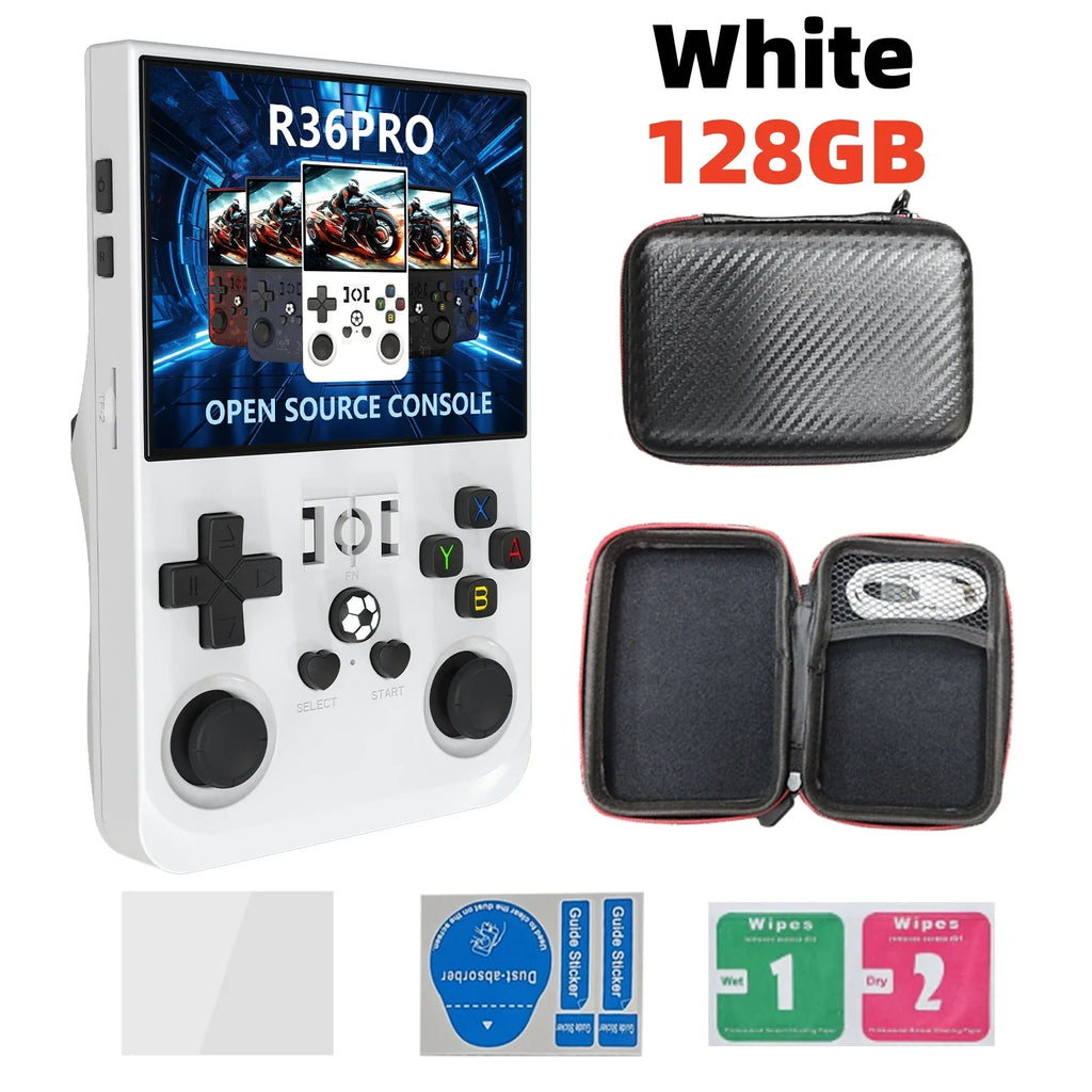 Open-Source Retro Handheld Game Console 3.5-inch (8.9 cm) IPS Screen Portable Pocket Player 128GB Storage 22,000 Games