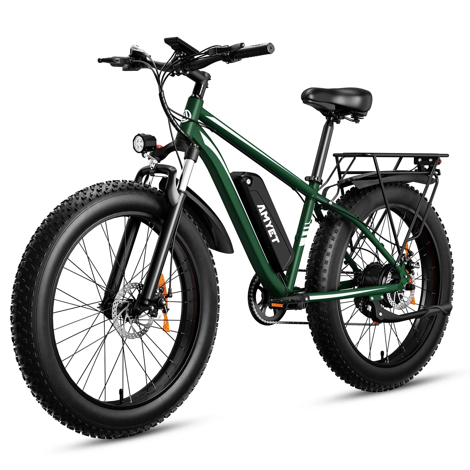 26" Electric Fat Tire Mountain Bike — 1500W Peak, 48V 15Ah Battery, 26x4.0 Off‑Road eBike, Up to 31 mph (50 km/h)