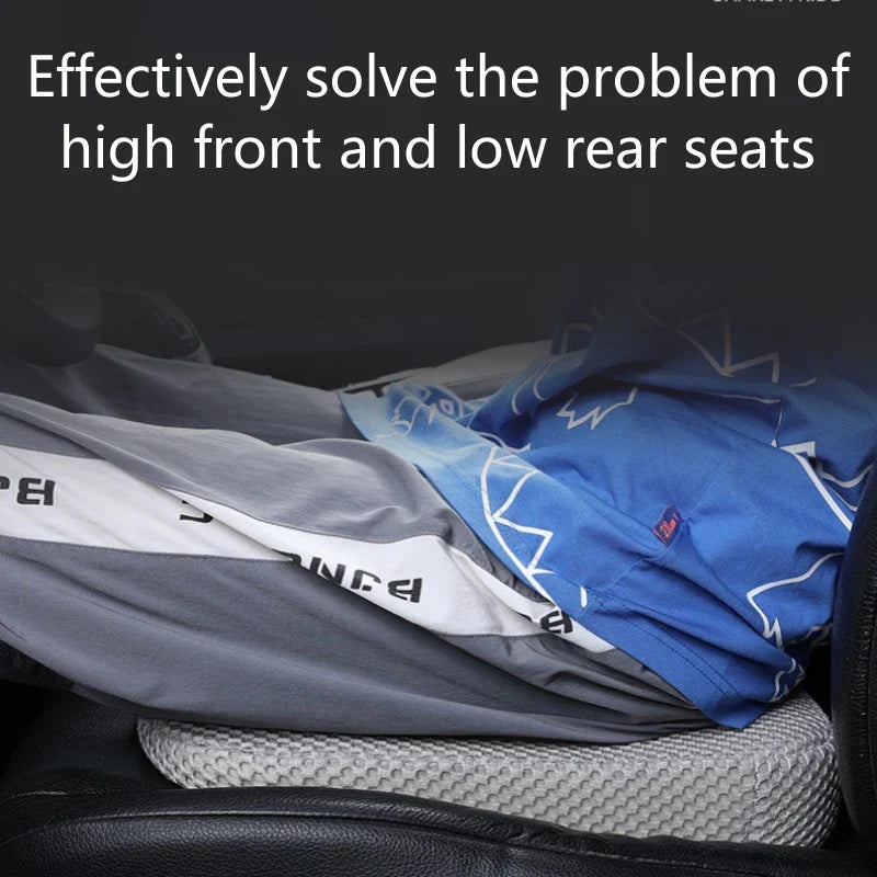 Universal Car Seat Booster Cushion – Breathable Portable Wedge Pad for Height Boost & Fatigue Relief