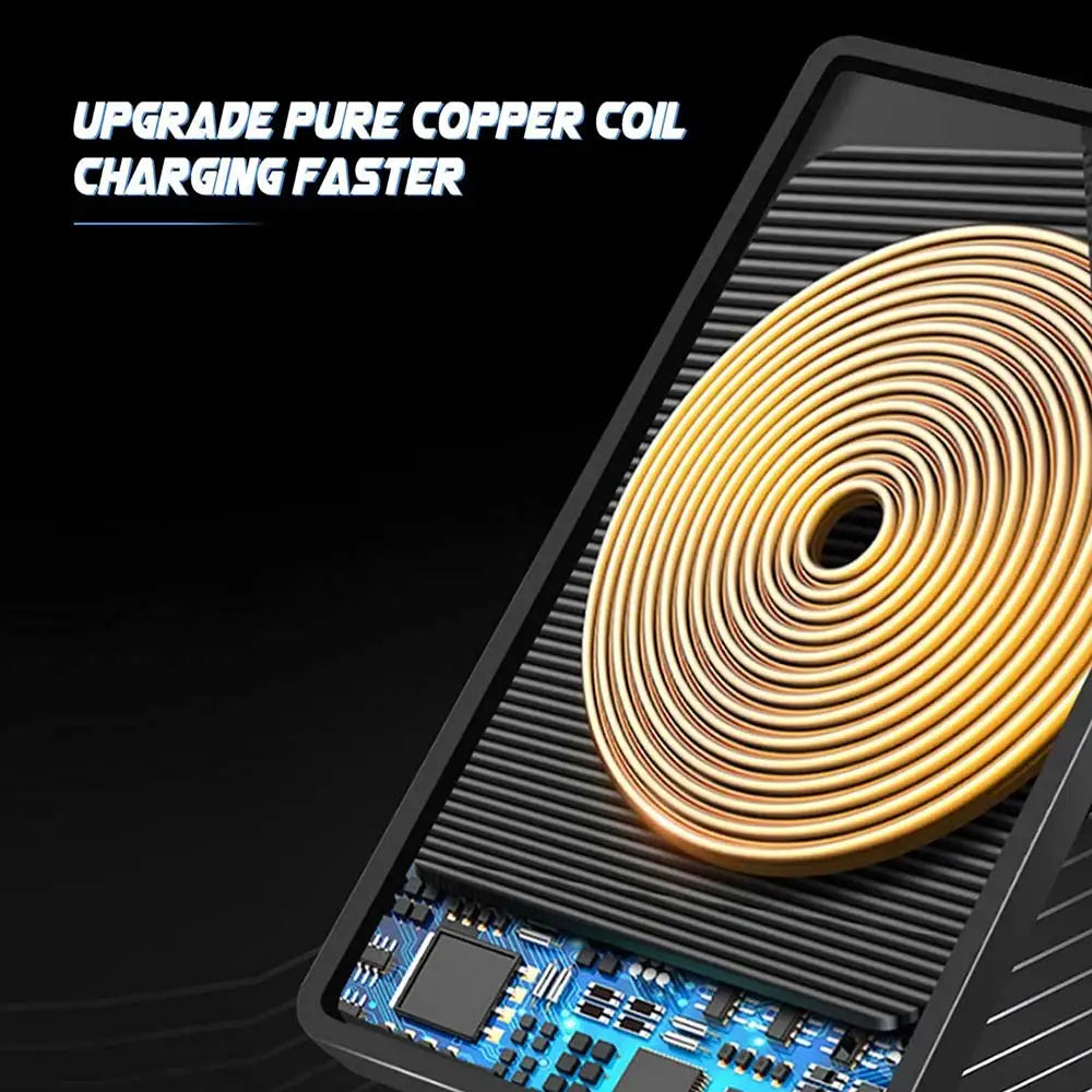 15W Qi Wireless Car Charger Pad – Fast Wireless Charging Silicone Non-Slip Phone Holder for Smartphones