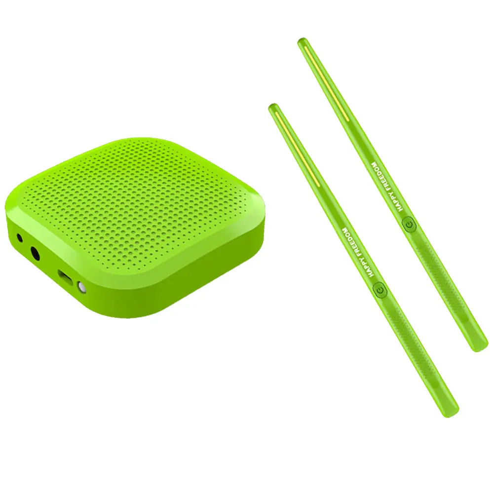 Portable Electronic Air Drumsticks Set with Pedals – 2-Piece Silent Virtual Drum Kit for Beginners, Kids & Adults