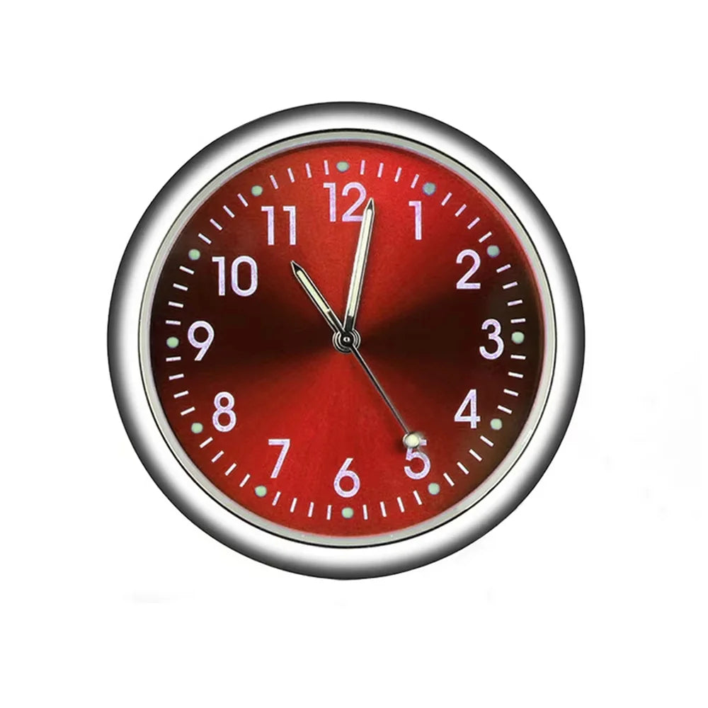 Luminous Mini Car Clock Stick-On Digital Dashboard Quartz Timepiece - 1.6 in (4 cm)