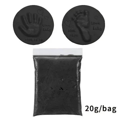 Baby Footprint Clay Kit Air-Dry 3D Hand & Footprint Keepsake DIY Non-Toxic Souvenir