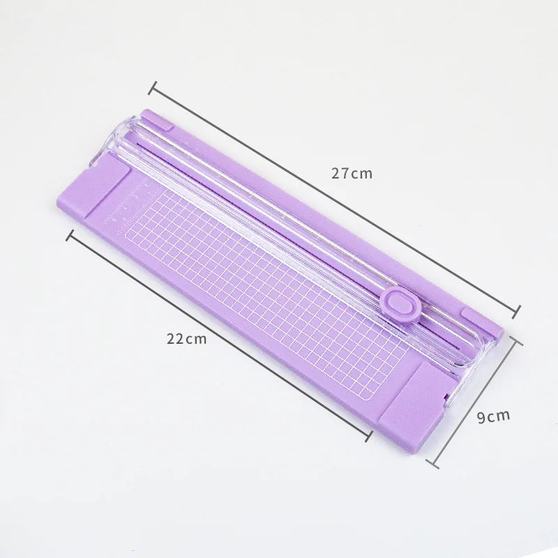 Mini Portable A4 Paper Trimmer – Manual Plastic Photo & Craft Cutter for Office and DIY