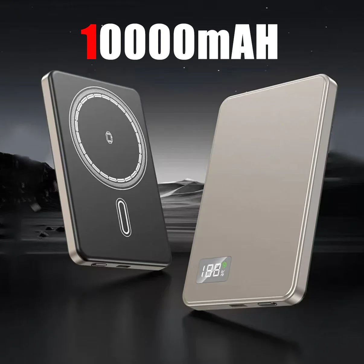 50000mAh Magnetic Wireless Power Bank PD 22.5W Fast Charge — MagSafe Compatible Portable Charger for iPhone Samsung Xiaomi