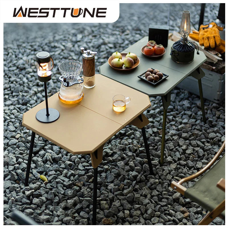 Ultralight Adjustable Folding Camping Table – Portable Dual-Height Picnic, BBQ & Fishing Table with Carry Bag