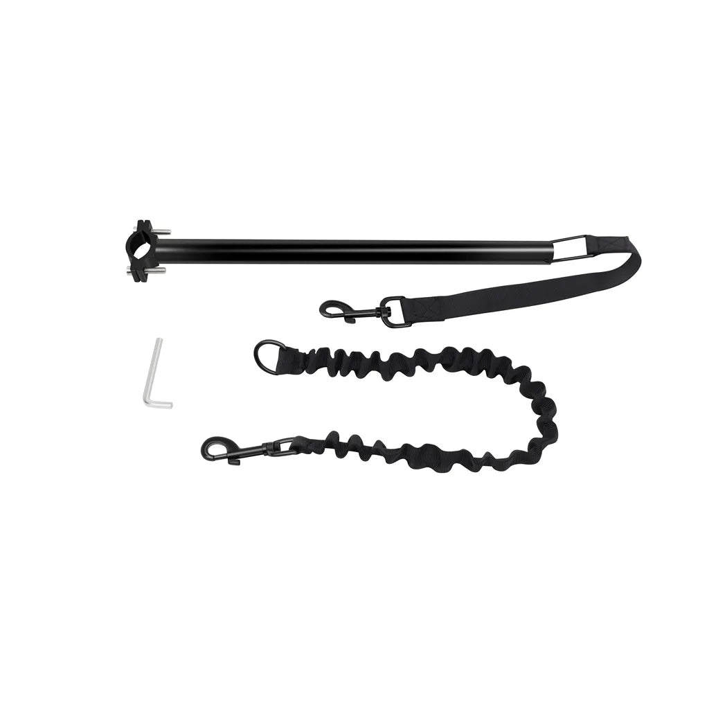 Removable Elastic Bicycle Dog Leash — Stainless Steel Bike Leash for Hands-Free Cycling & Walking