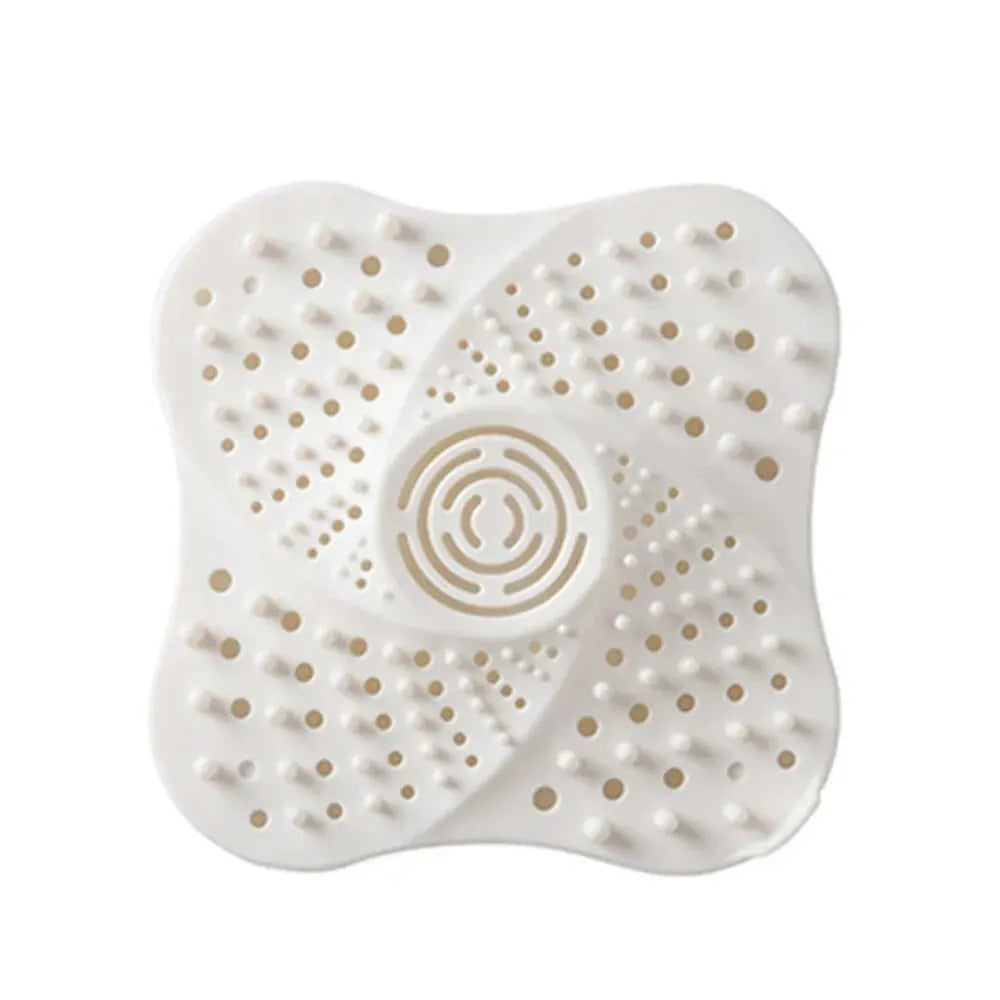 Anti-Clog Hair Catcher Drain Strainer Plug – TPR Shower & Sink Floor Cover (5.1×5.1×0.8 in / 13×13×2 cm)